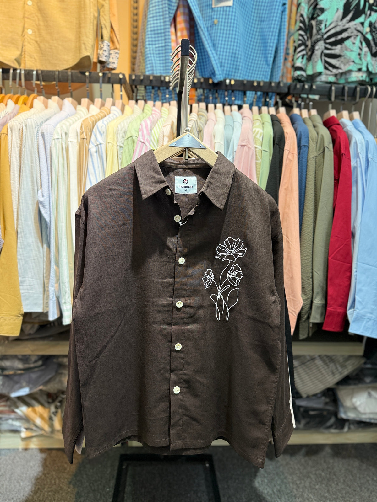DARK COCo | EMBROIDERY work BOXY Shirt