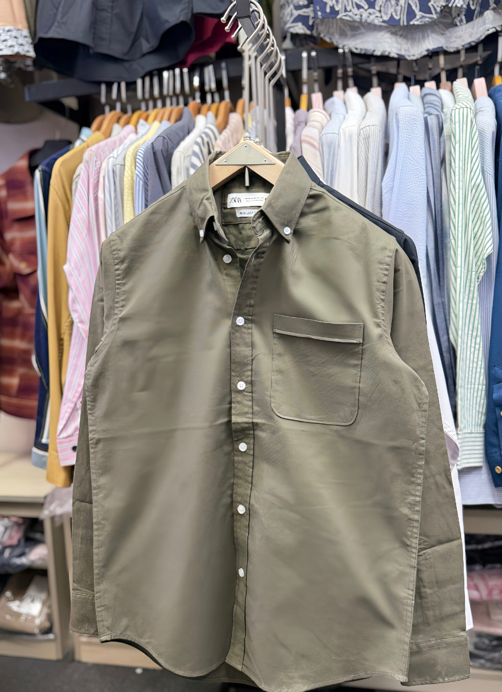 OLIVE Pocket Oxford Shirt
