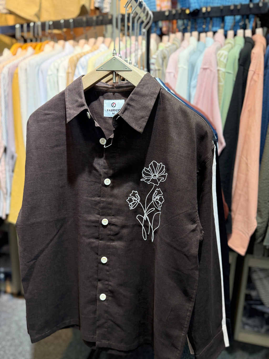 DARK COCo | EMBROIDERY work BOXY Shirt