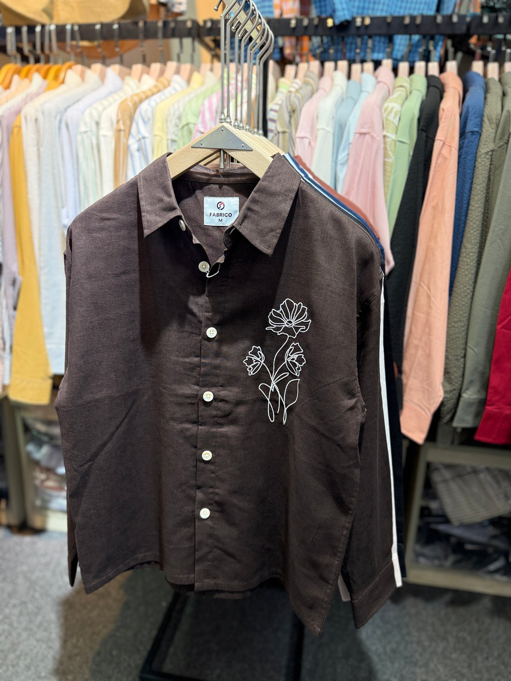 DARK COCo | EMBROIDERY work BOXY Shirt