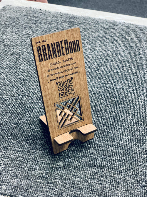 BRANDEDour Crafted Wooden Mobile Stand