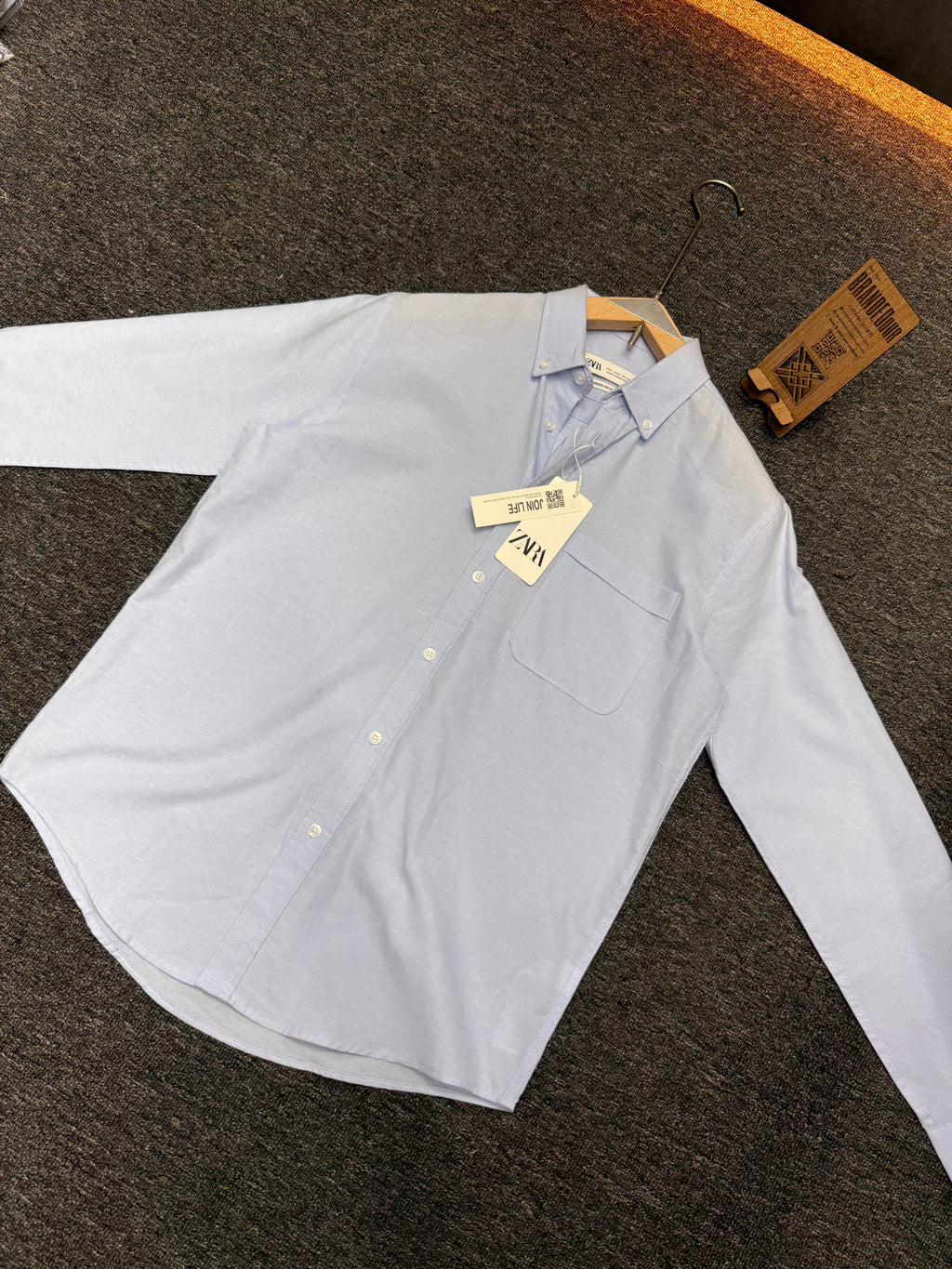 Sky Blue Pocket Oxford Shirt