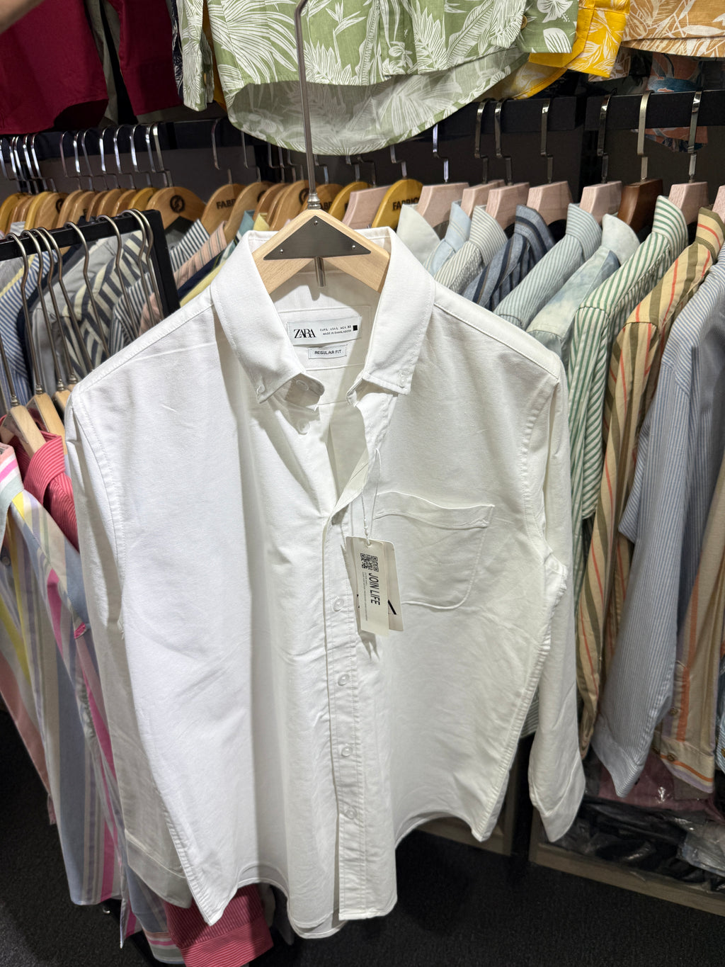 White Pocket Oxford Shirt