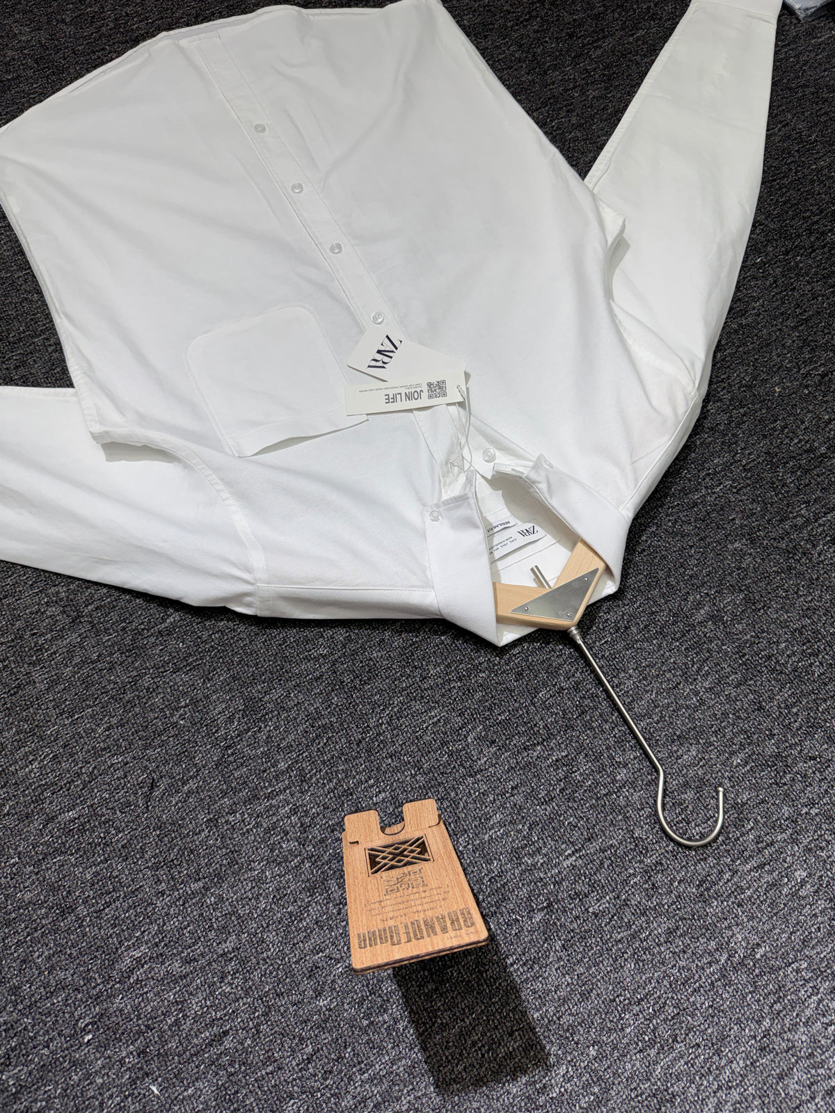 White Pocket Oxford Shirt
