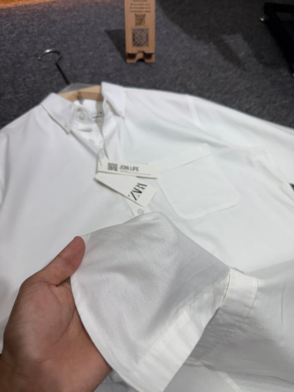 White Pocket Oxford Shirt
