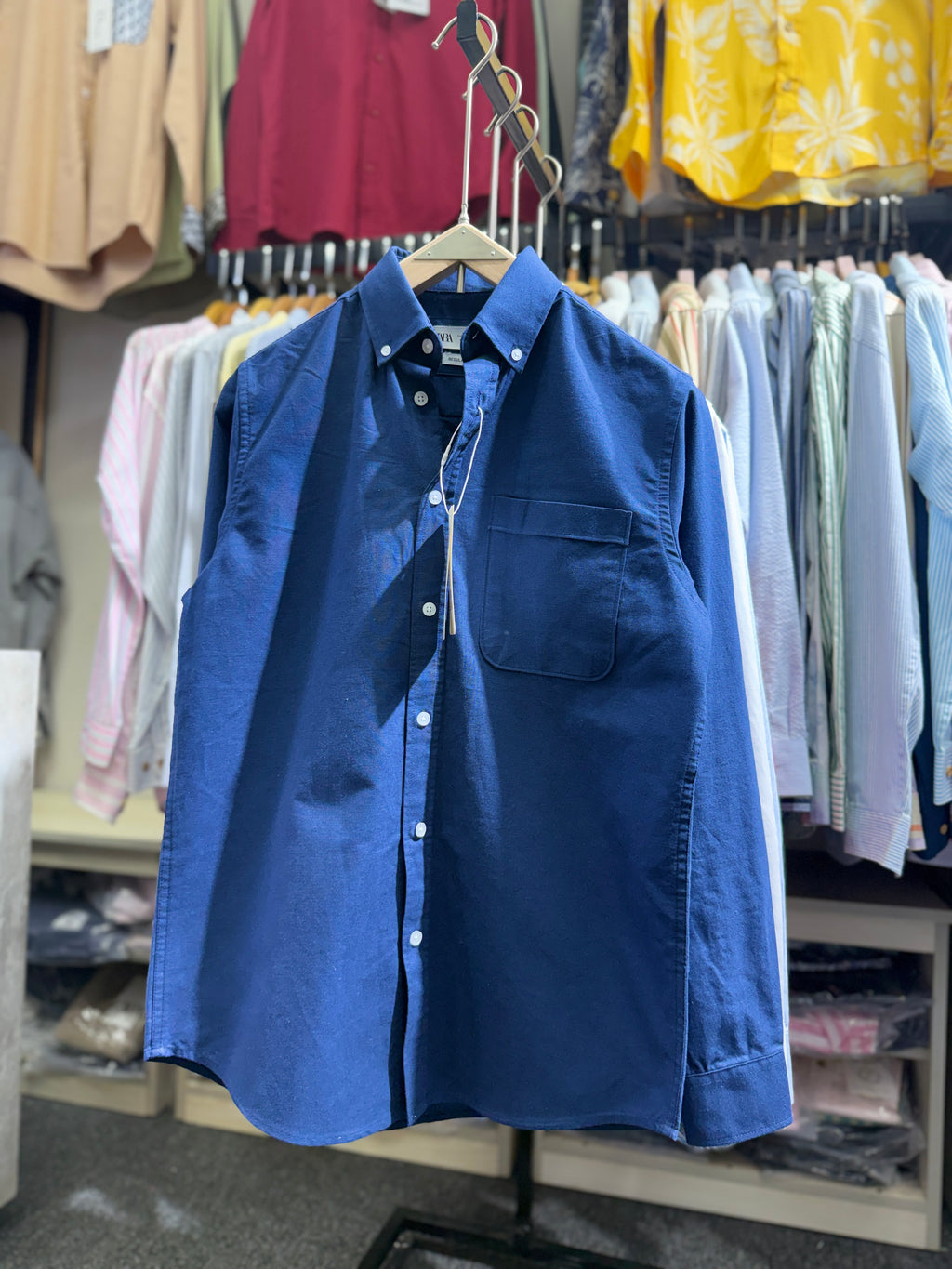 BLUE Pocket Oxford Shirt