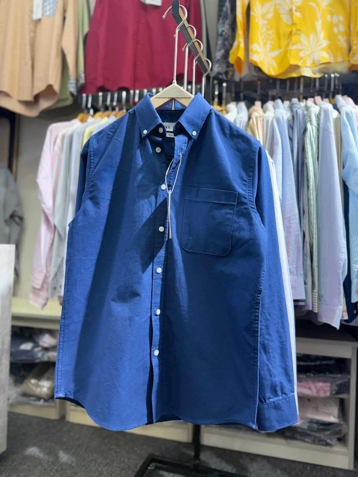 BLUE Pocket Oxford Shirt