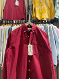 MAROON Pocket Oxford Shirt