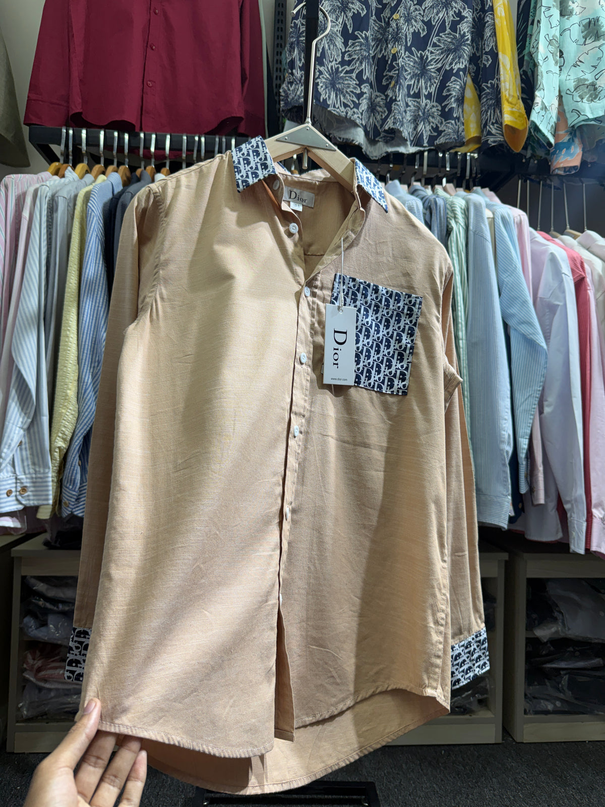 DIOR inspired crafted full sleeve shirt 02