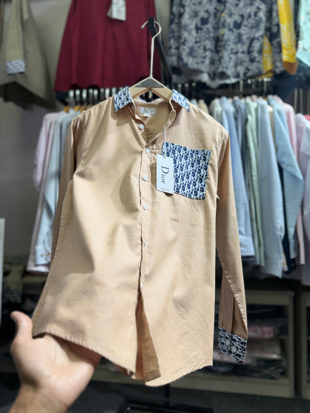 DIOR inspired crafted full sleeve shirt 02