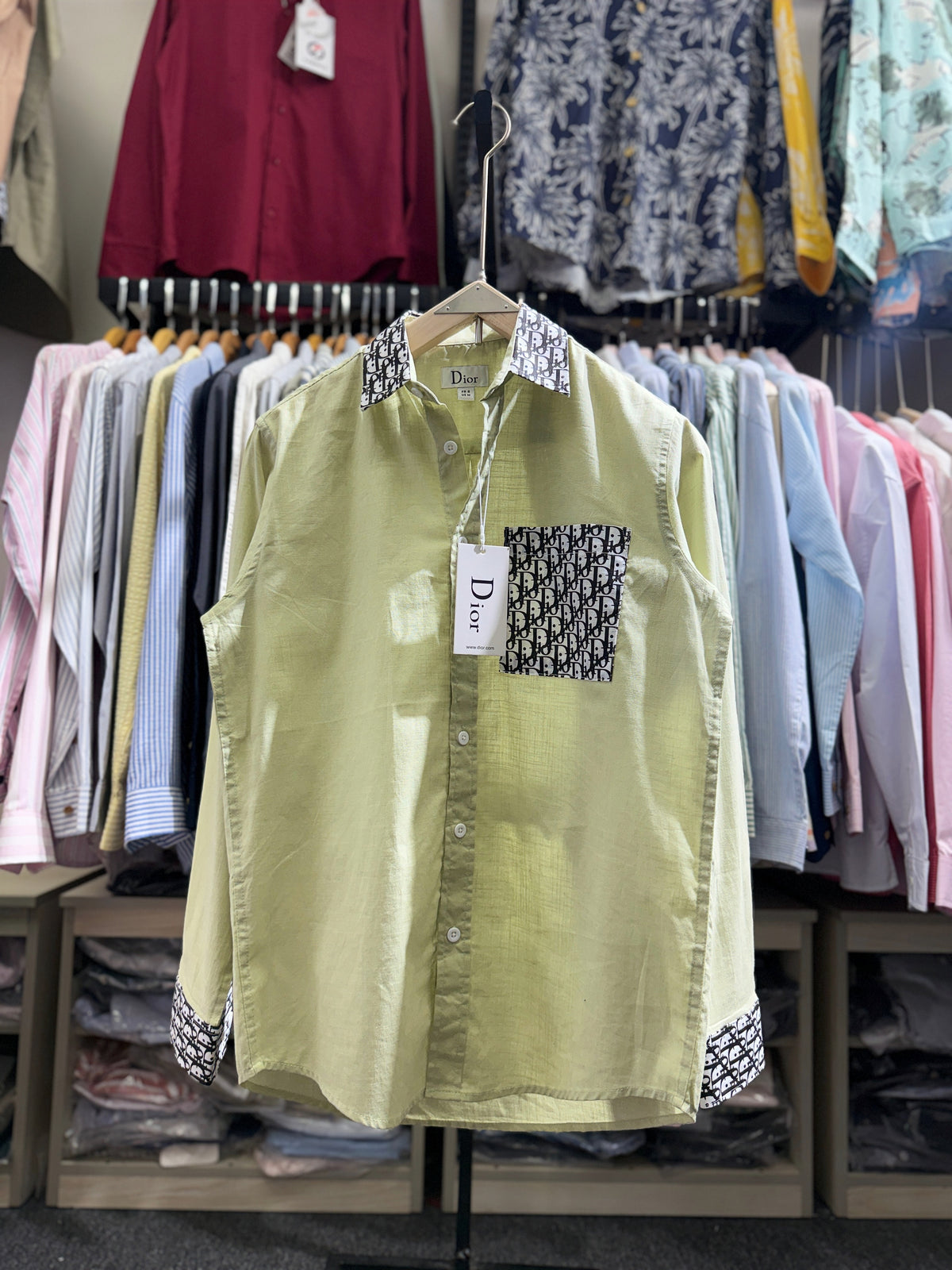 DIOR inspired crafted full sleeve shirt