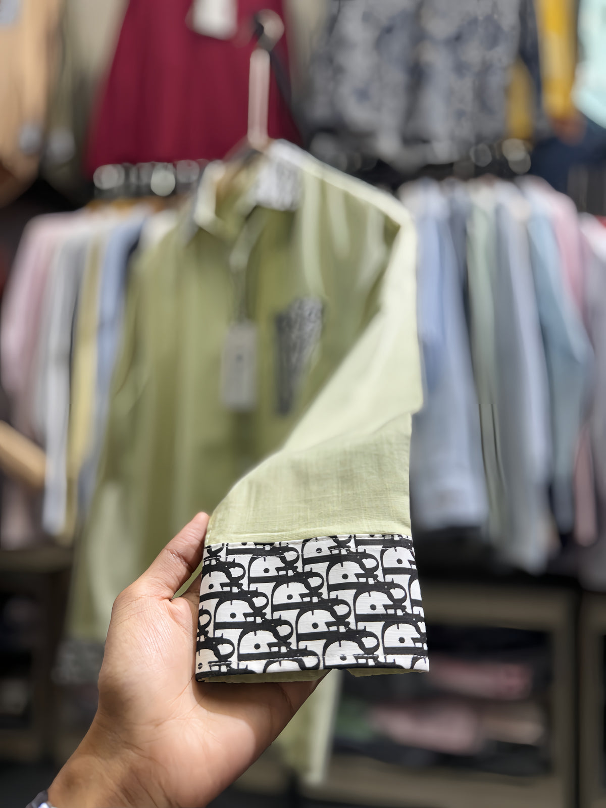 DIOR inspired crafted full sleeve shirt